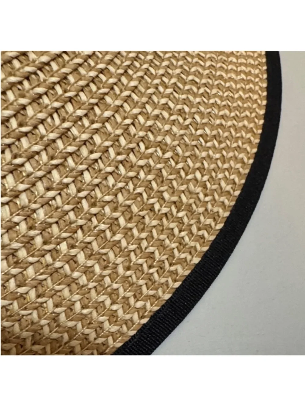 Tory Burch✨ Tan and black Sun Hat one size UPF 50+ - Picture 5 of 15